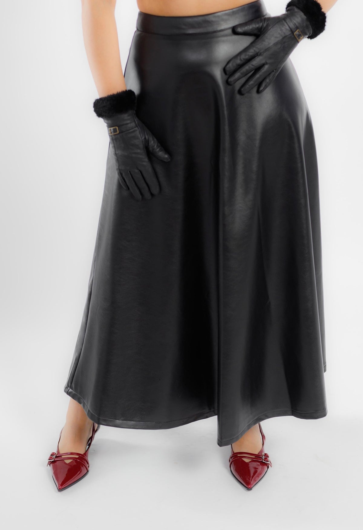 LuxeAura Maxi Skirt – Jupe femme Labelnou – vue 6