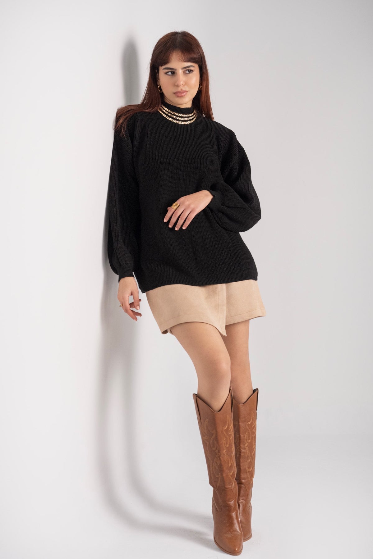 Veloura Knit Sweater – Pull femme Labelnou – vue 14