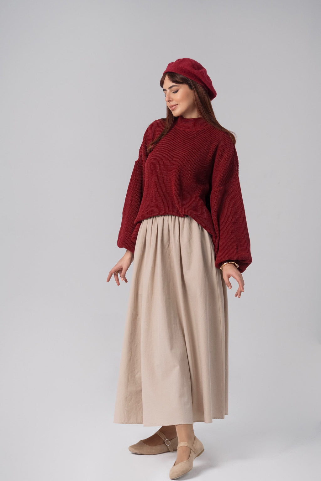 Veloura Knit Sweater – Pull femme Labelnou – vue 13