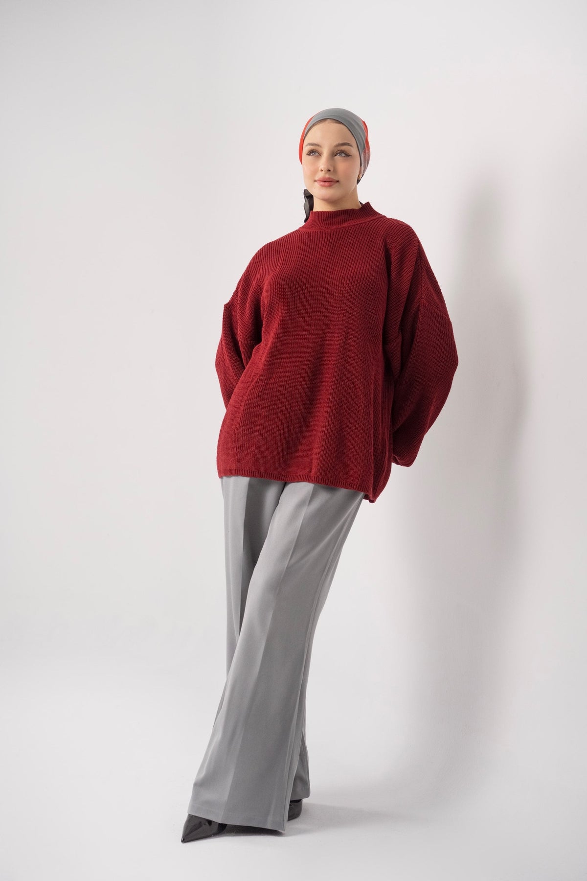 Veloura Knit Sweater – Pull femme Labelnou – vue 12