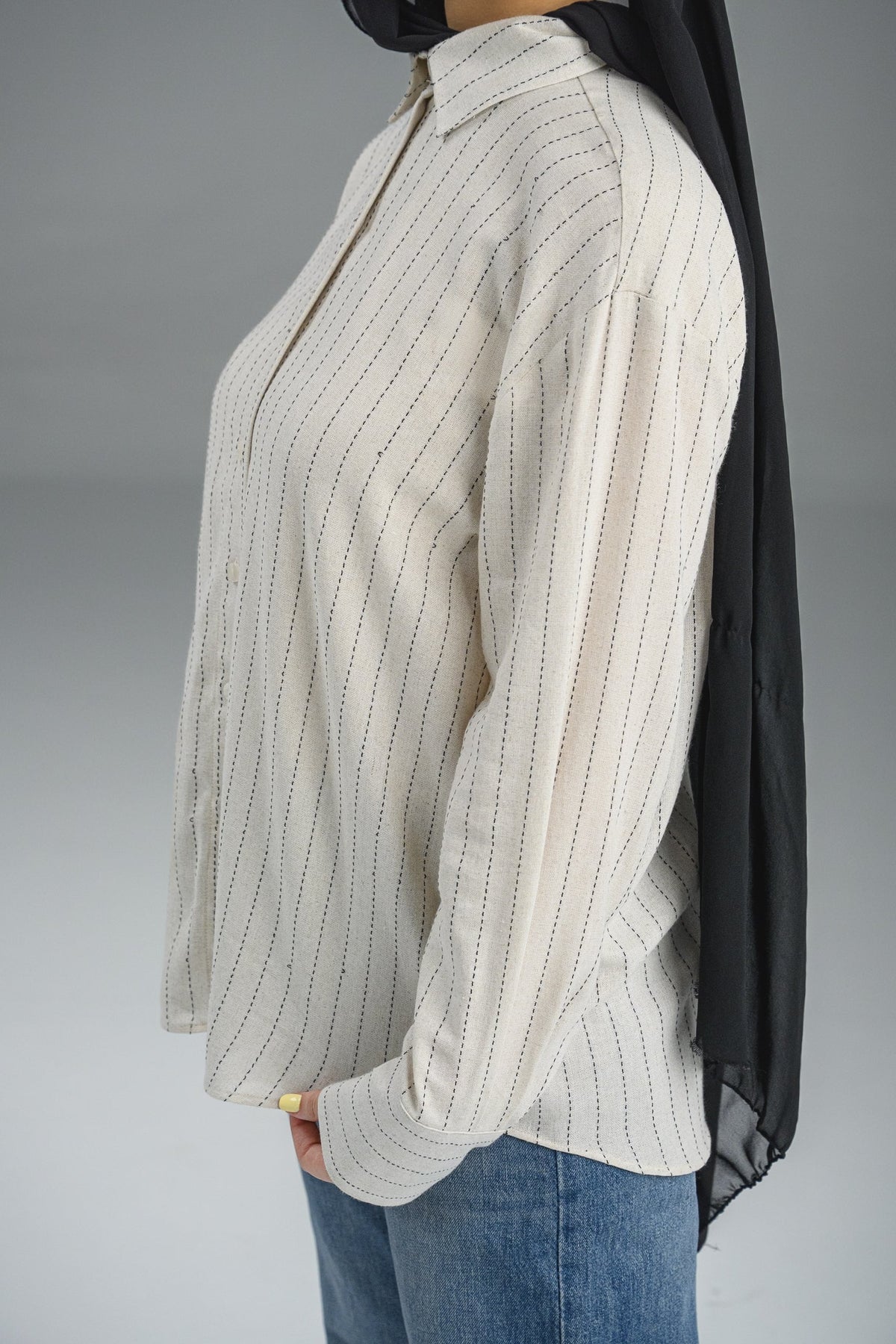 Atlas shirt OVERSIZED – Chemise femme Labelnou – vue 2