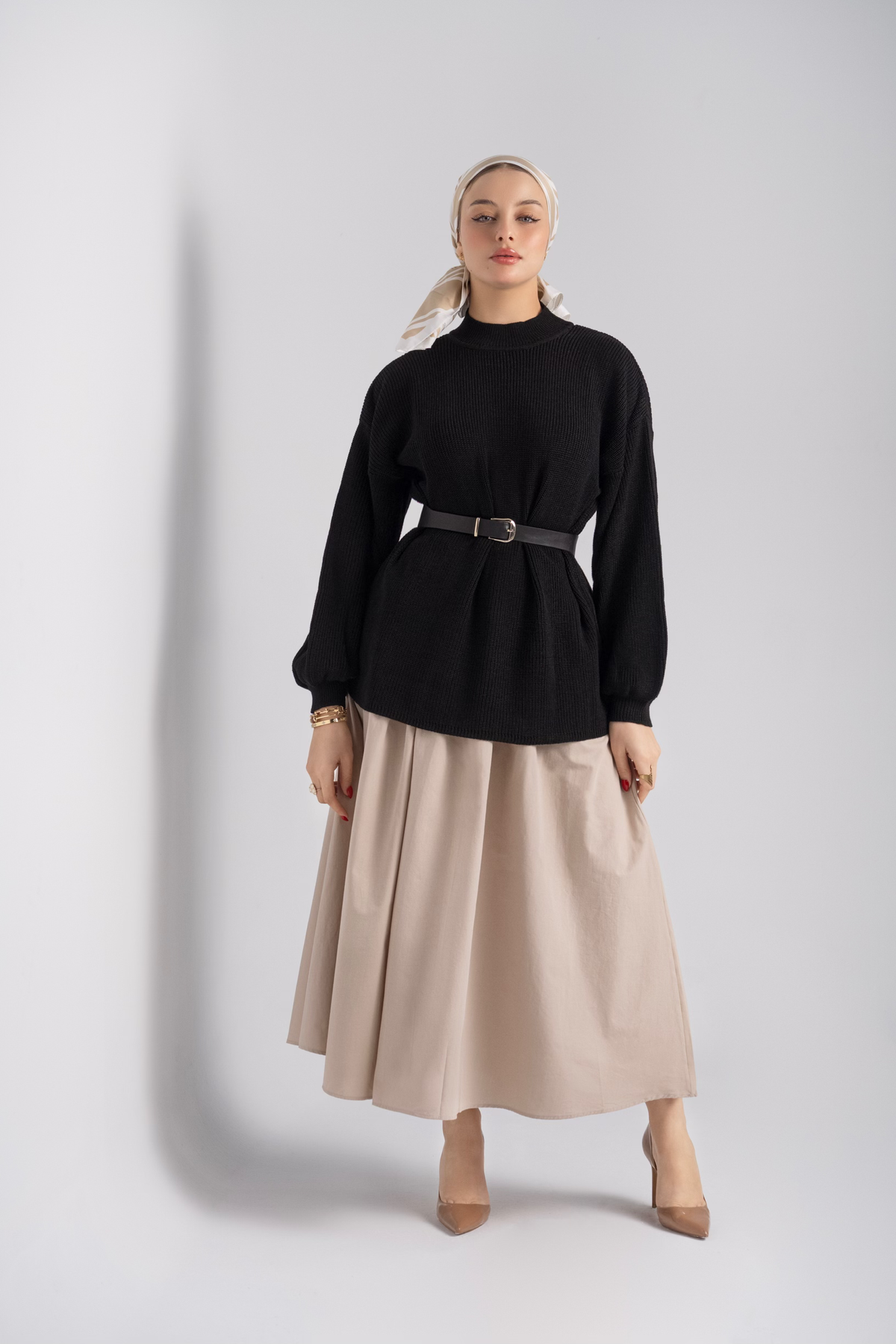 Veloura Knit Sweater – Pull femme Labelnou – vue 10