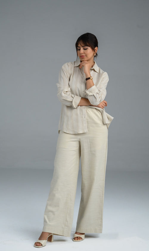 Pantalon structuré Alyne – Pantalon femme Labelnou