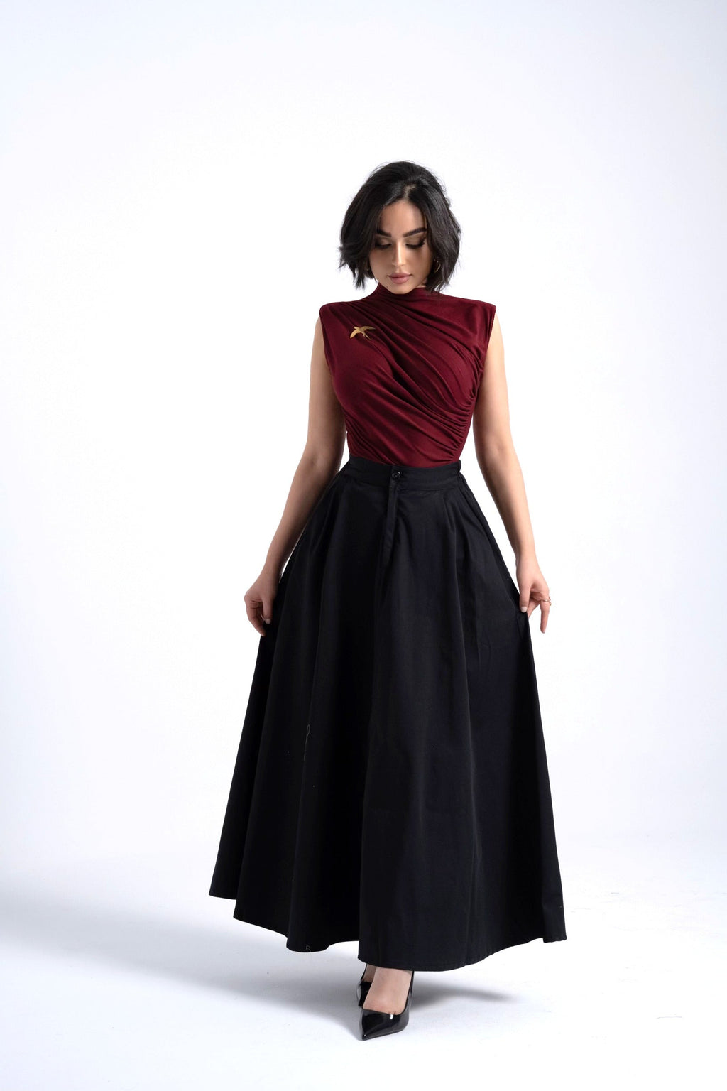 Pull Épaulettes – Pull femme Labelnou – vue 6