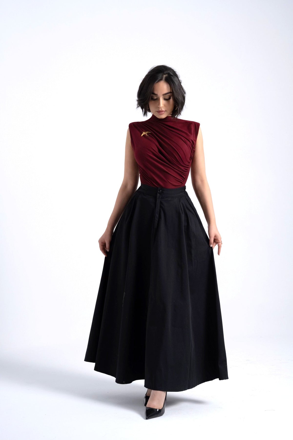 Pull Épaulettes – Pull femme Labelnou – vue 6