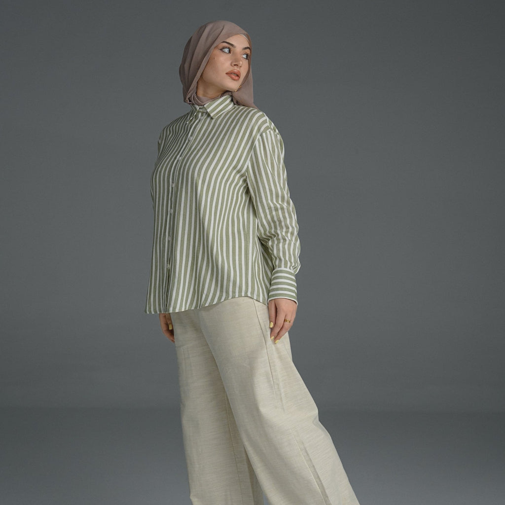 Pantalon structuré Alyne – Pantalon femme Labelnou – vue 3