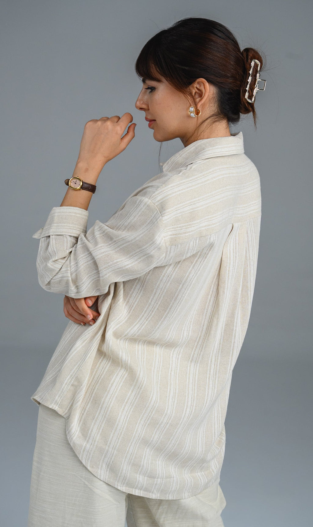 Atlas shirt OVERSIZED – Chemise femme Labelnou – vue 7