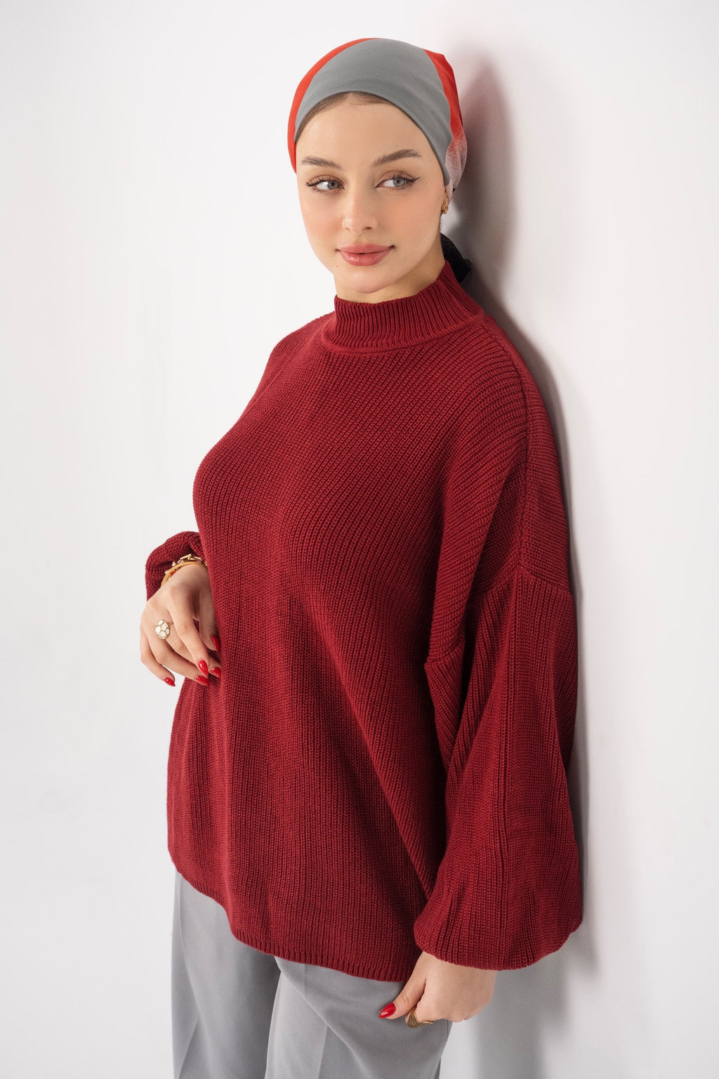 Veloura Knit Sweater – Pull femme Labelnou – vue 11
