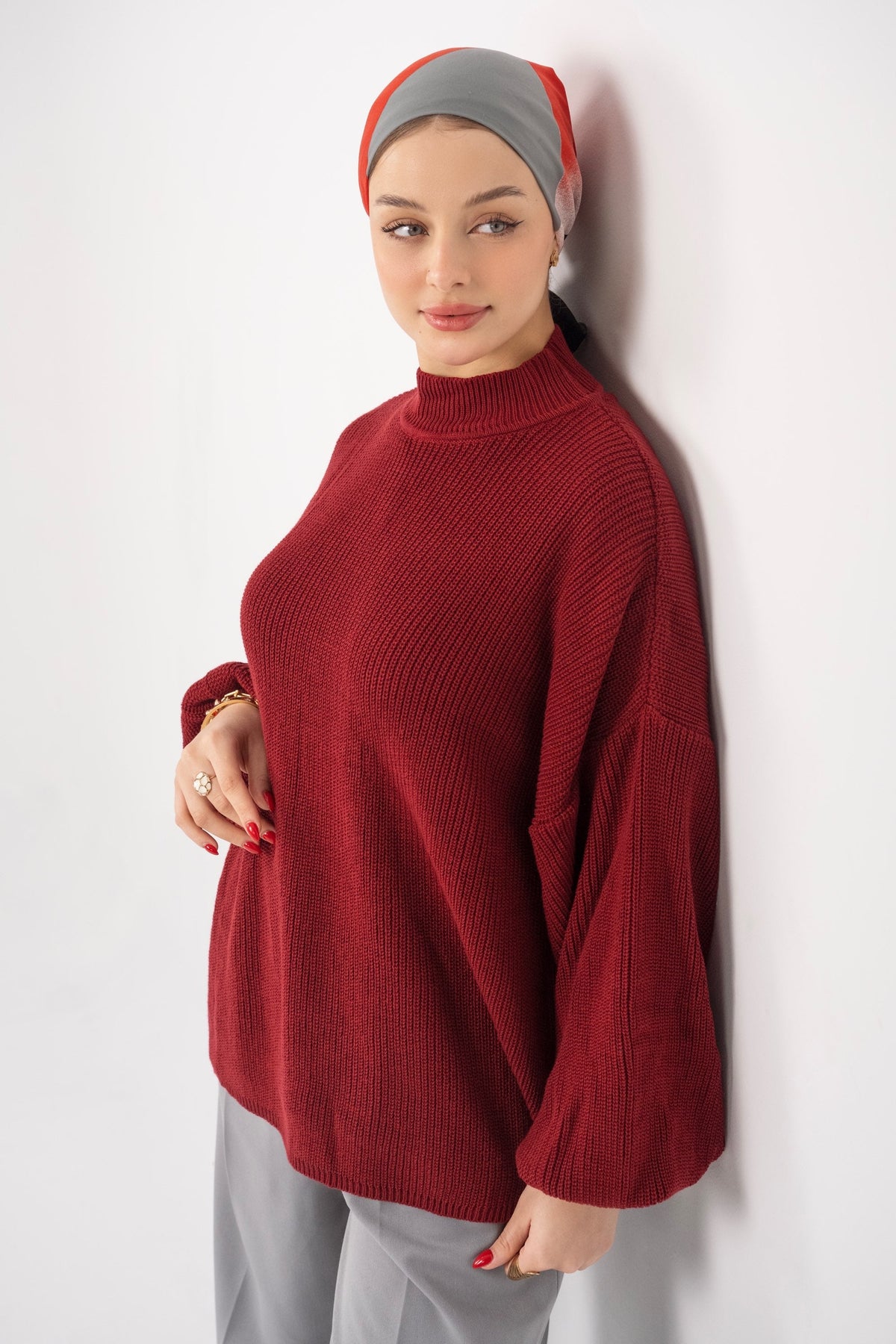 Veloura Knit Sweater – Pull femme Labelnou – vue 11