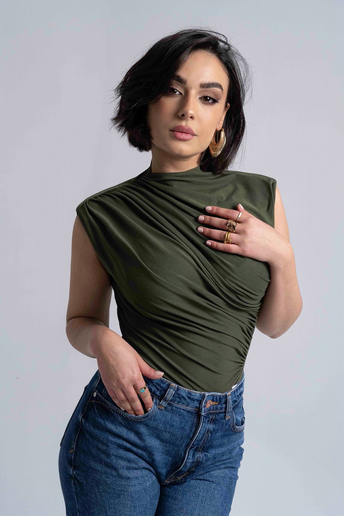 Pull Épaulettes – Pull femme Labelnou – vue 3