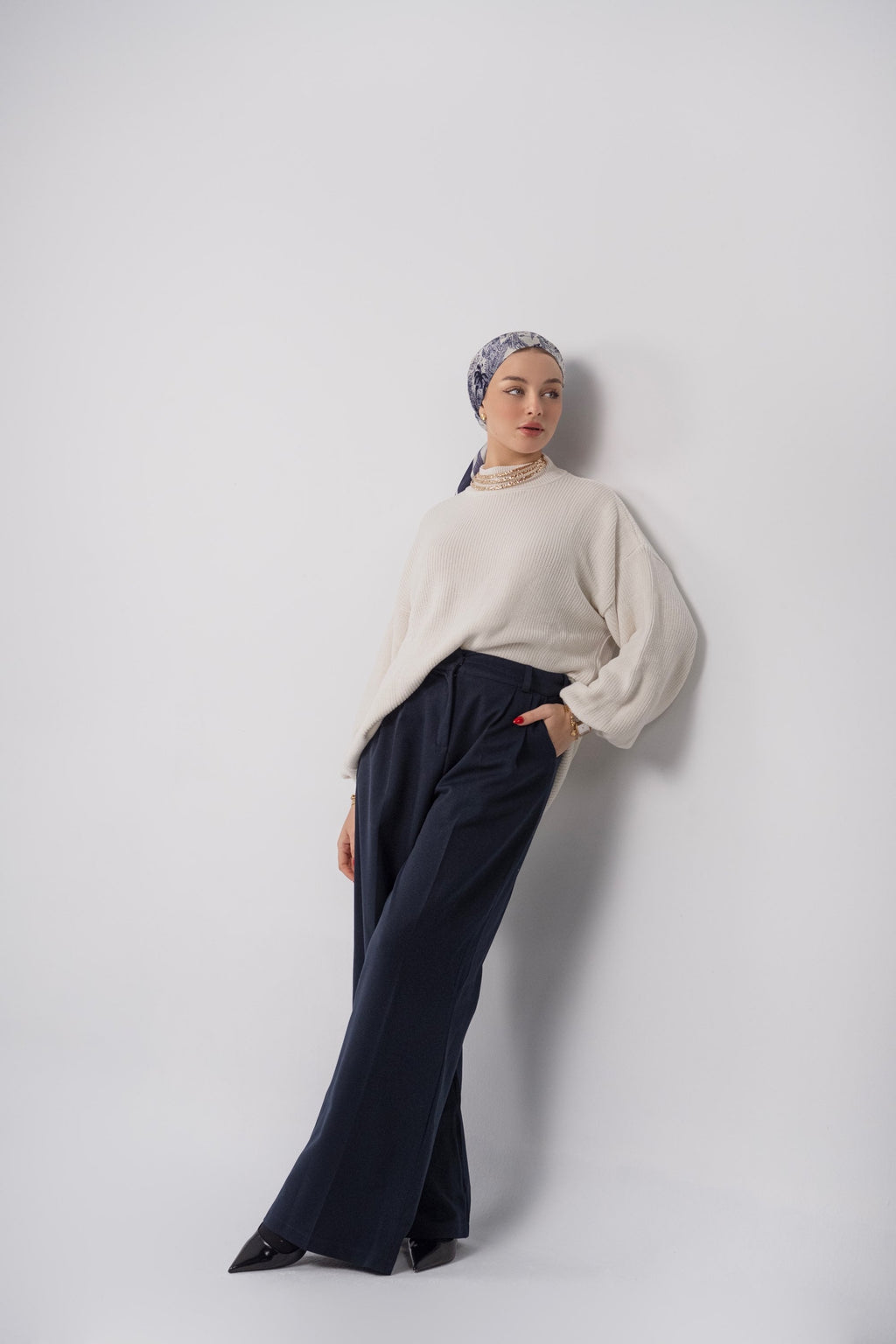 Veloura Knit Sweater – Pull femme Labelnou – vue 5