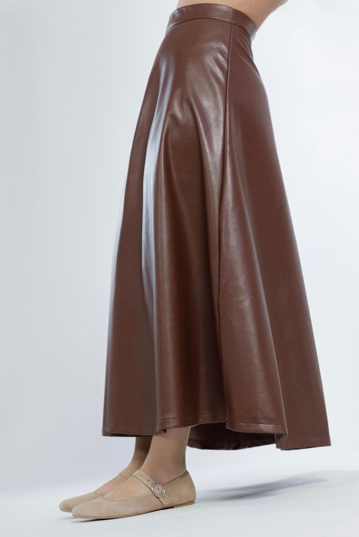 LuxeAura Maxi Skirt – Jupe femme Labelnou – vue 3